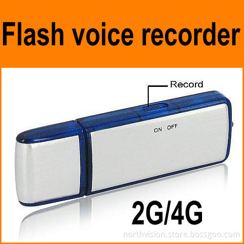 Easy Operation USB Drive Voice Recorder, 2g Can Recorder 120 Hours